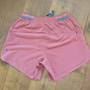 2 PAIRS Lululemon and Fast Free 6” Shorts Bundle- Briar Rose & Dusty Lavender S